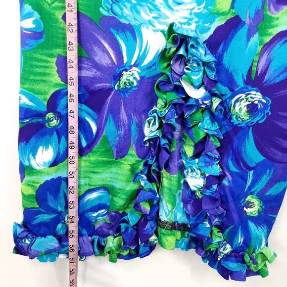 Vintage Sun Fashions of Hawaii Honolulu Dress Small Vibrant Floral Printed - Picture 9 of 12